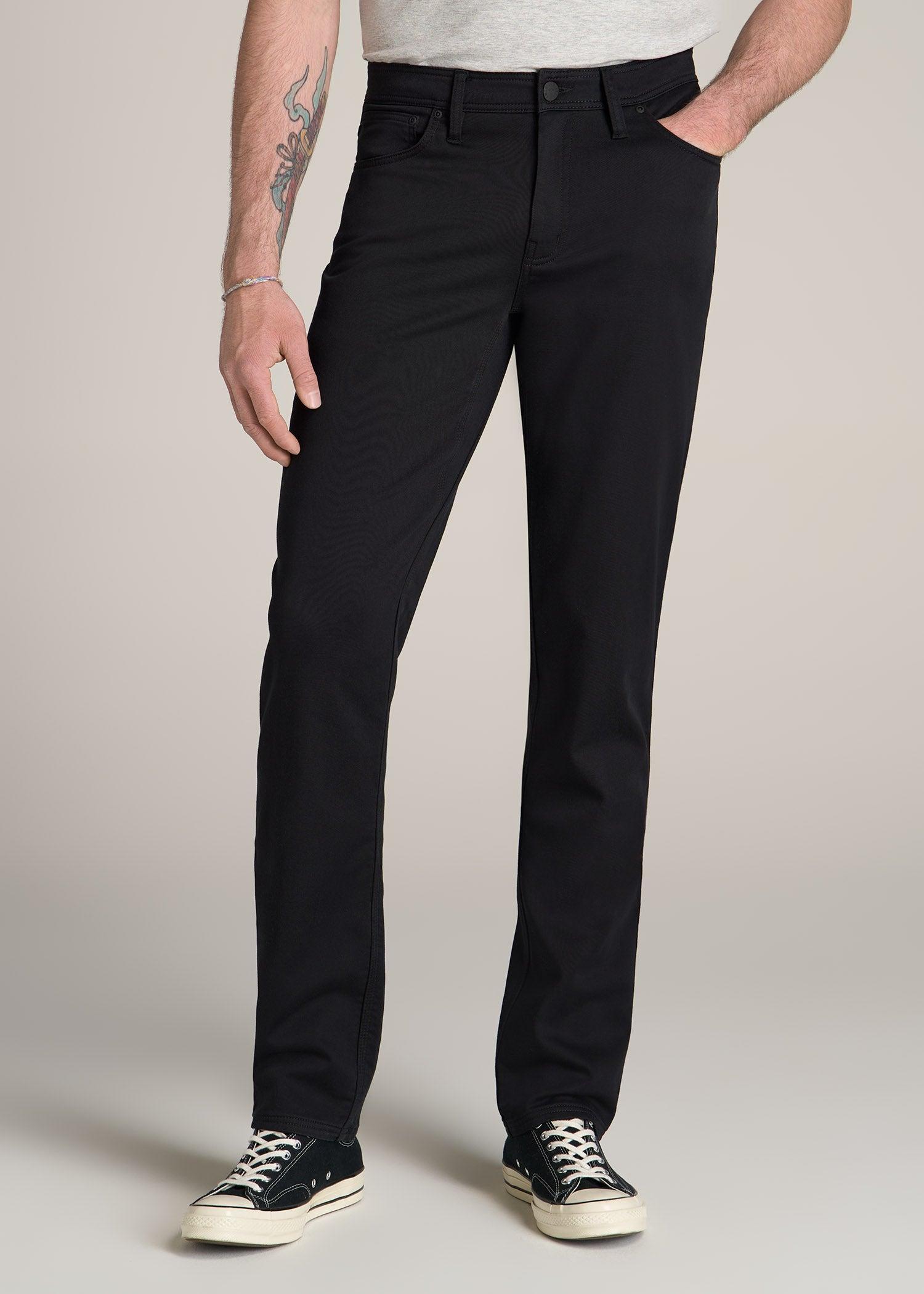 Everyday Comfort 5-Pocket TAPERED-FIT Pant for Tall Men in Black Product Image