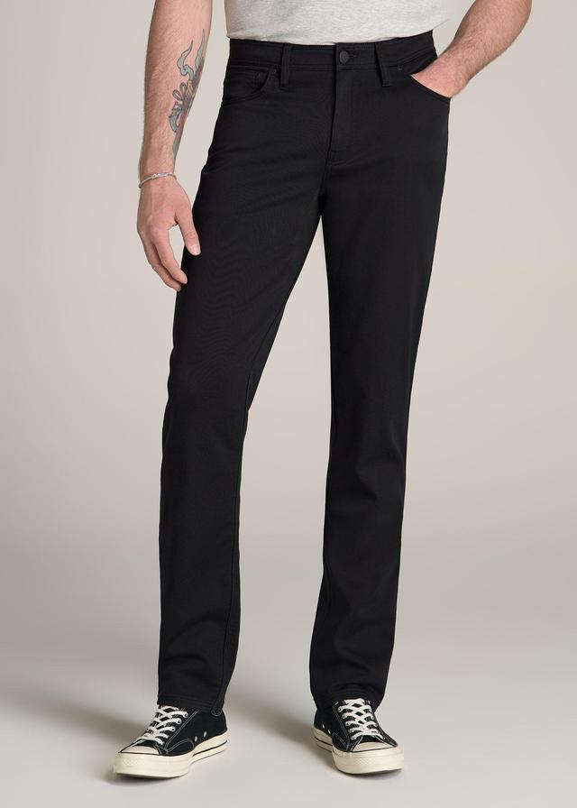 Everyday Comfort 5-Pocket TAPERED-FIT Pant for Tall Men in Black Male Product Image