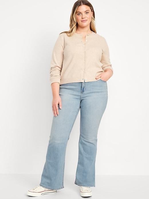 High-Waisted Wow Flare Jeans Product Image