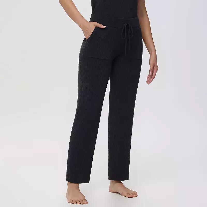 Womens Adyson Parker Ribbed Wide Leg Pajama Pants Product Image