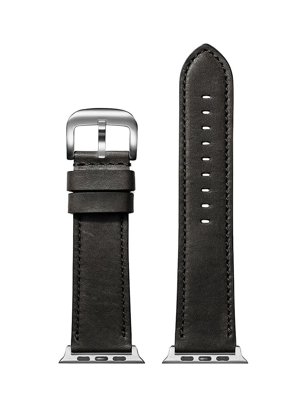 Mens Grizzly Leather Smart Watch Strap Product Image