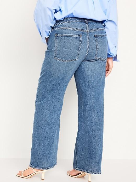 Mid-Rise Wide-Leg Jeans Product Image