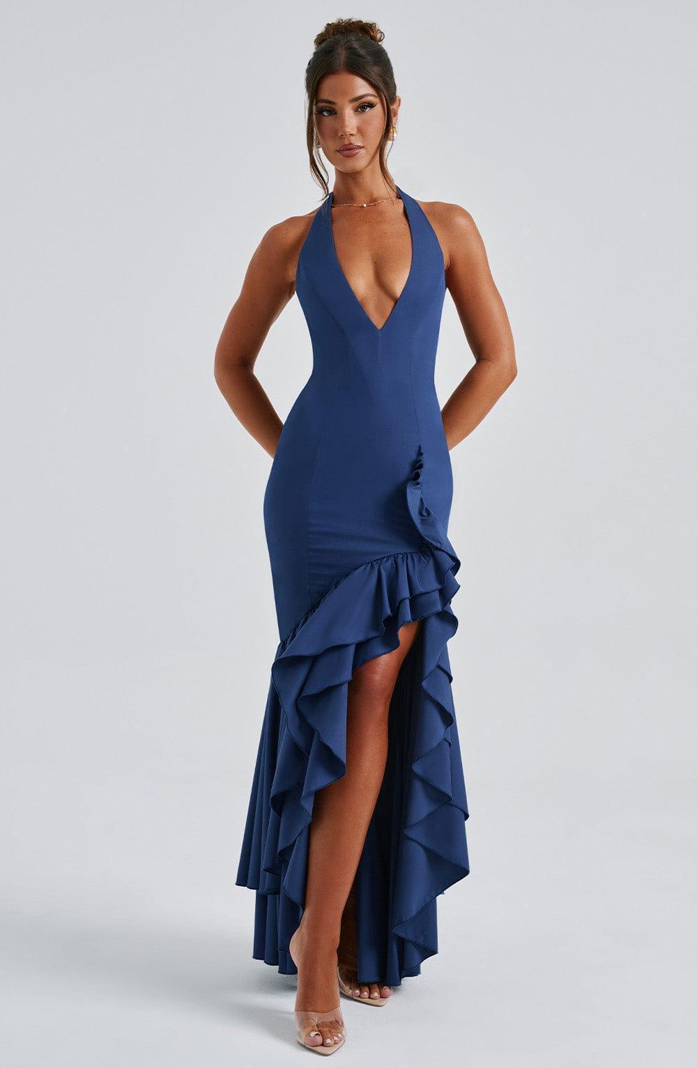 Veronique Maxi Dress - Navy Product Image