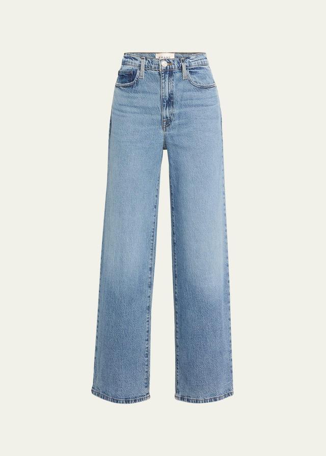 Frame Le Jane High Rise Wide Leg Jeans in Lomina Product Image