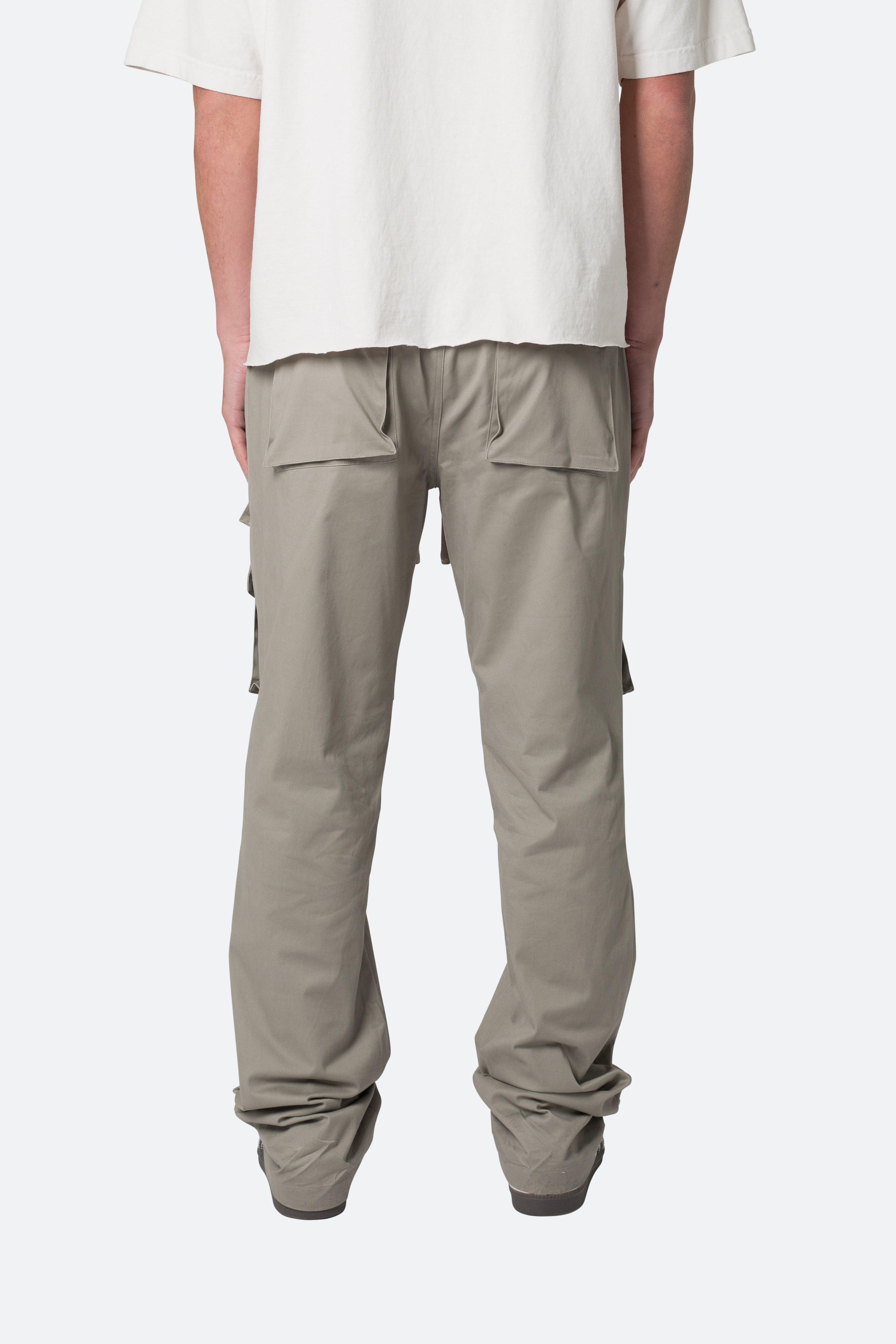 Drawstring Cargo Pants - Grey Product Image