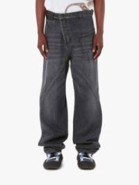 TWISTED WORKWEAR DENIM JEANS in grey | JW Anderson US  Product Image