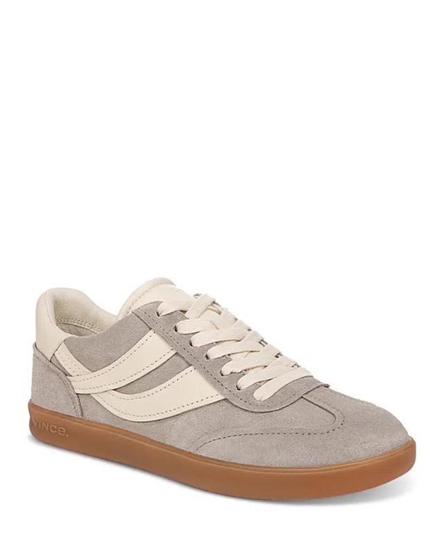 Oasis Mixed Leather Retro Sneakers In Hazelstone Product Image