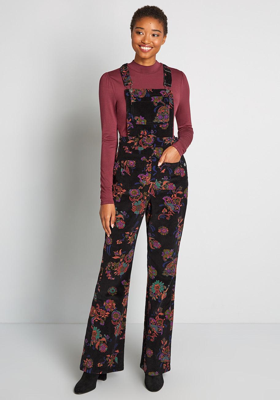 Paisley Makes Perfect Cord Overalls Product Image