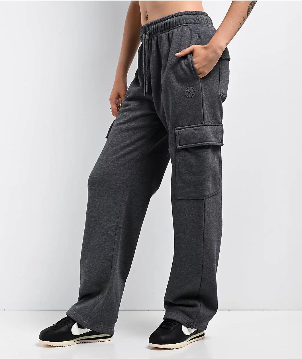 Ninth Hall Fundamentals Koa Heather Grey Cargo Relaxed Sweatpants Product Image