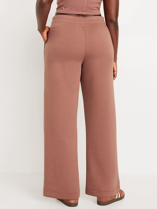 High-Waisted Bounce Fleece Wide-Leg Pants Product Image