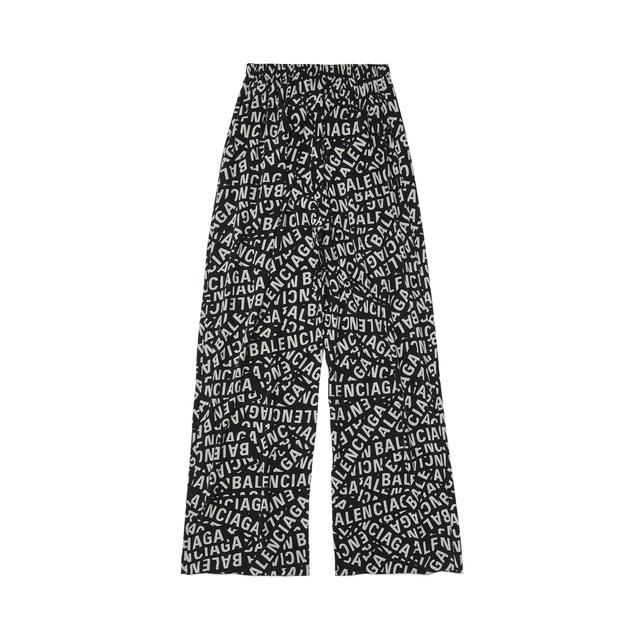 Men's Logo Strips Pyjama Pants in Black Product Image