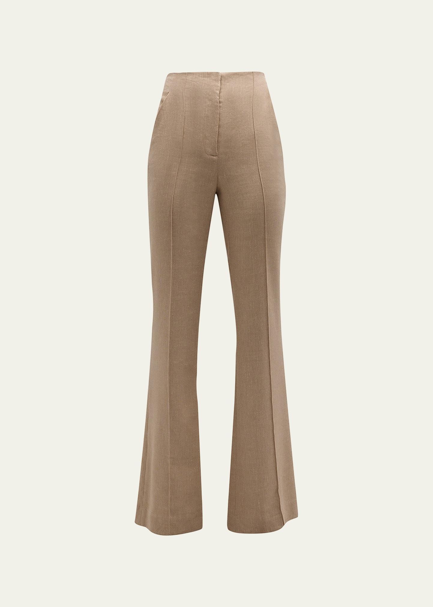 Womens Komi Flared Linen Pants Product Image