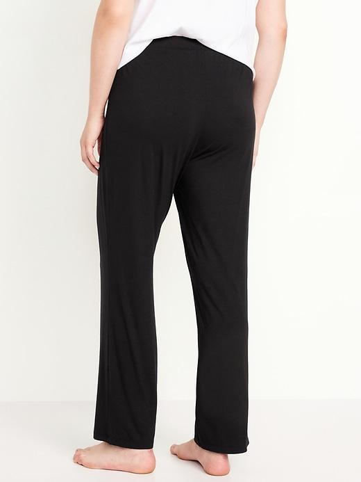 Mid-Rise Knit Jersey Pajama Pant Product Image