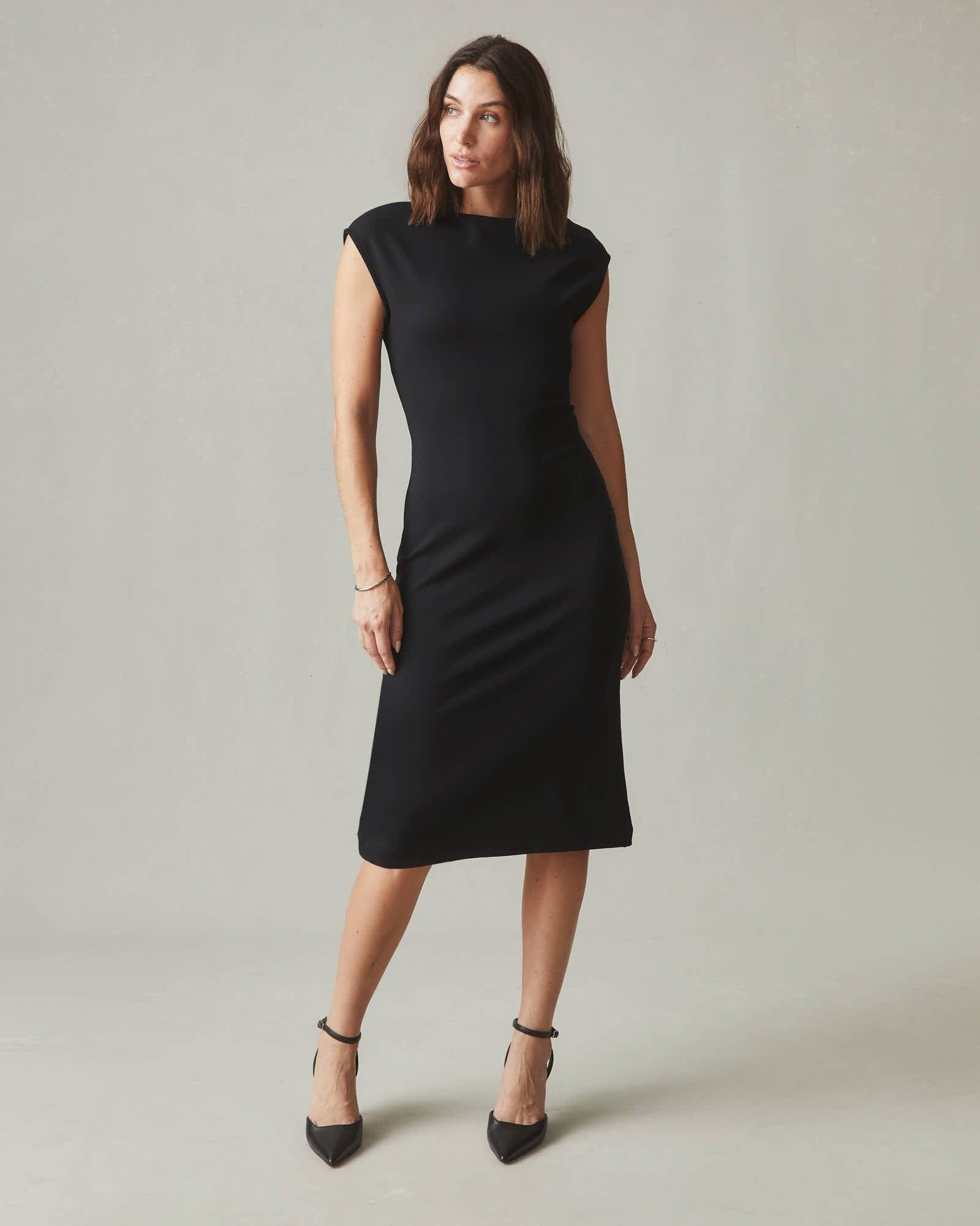 Ponte Dress - Black Product Image