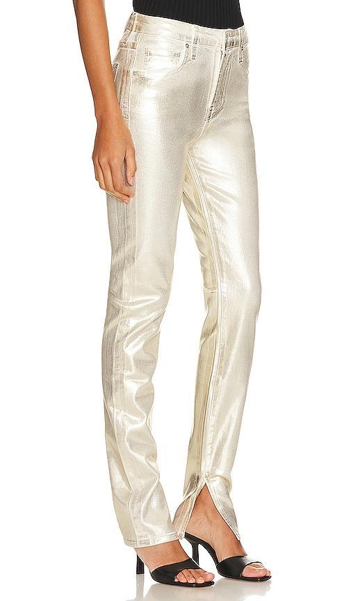 Womens Rae Foiled Metallic Skinny Jeans Product Image