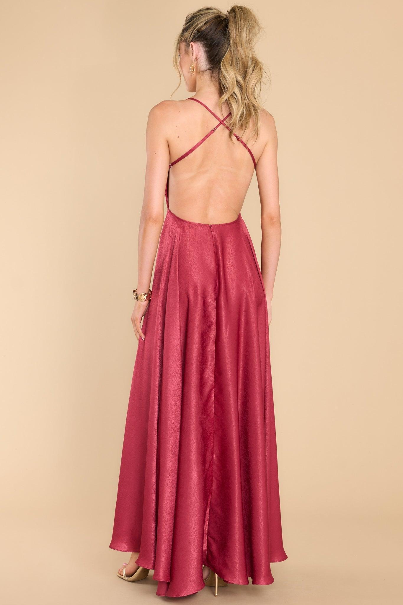 Aura Presence Of Love Cranberry Maxi Dress Red Product Image