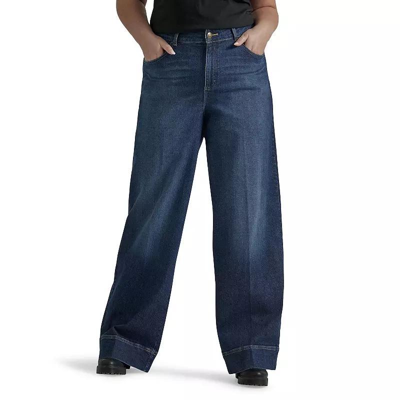 Plus Size Lee Legendary Wide Leg Trouser Jeans, Womens Product Image