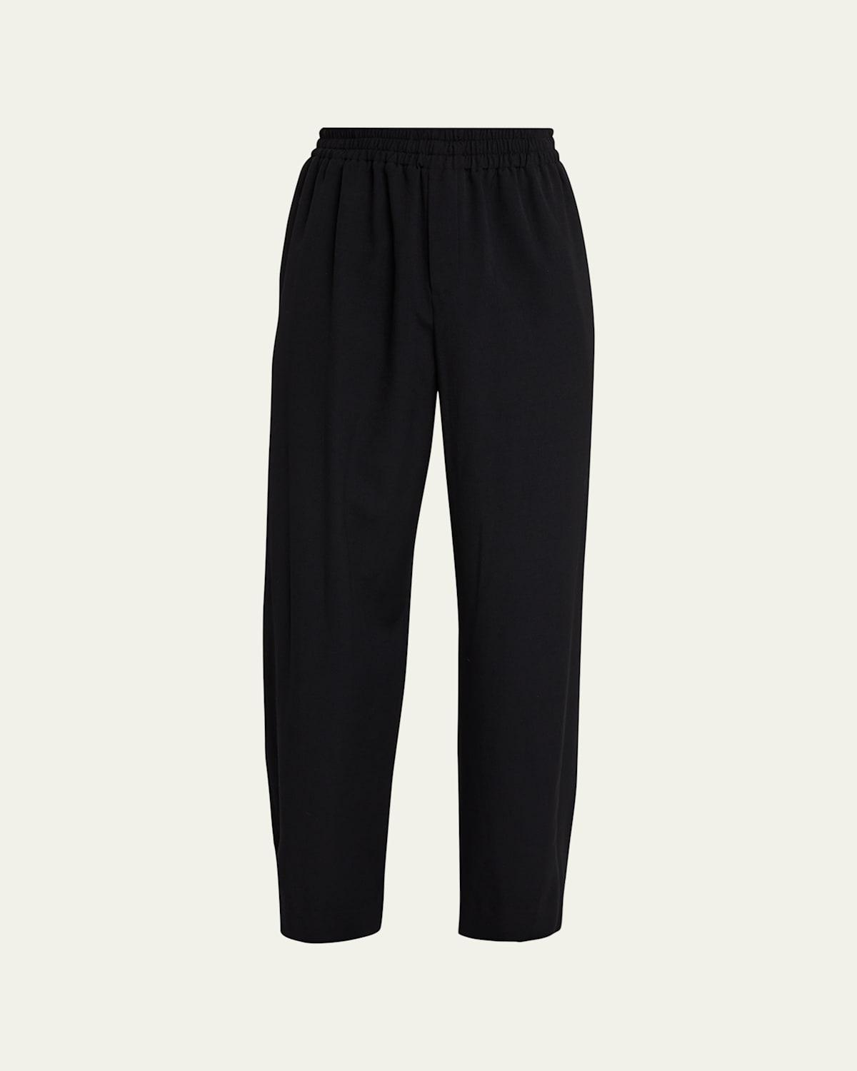 Mens Davide Loose Twill Elastic-Waist Pants Product Image