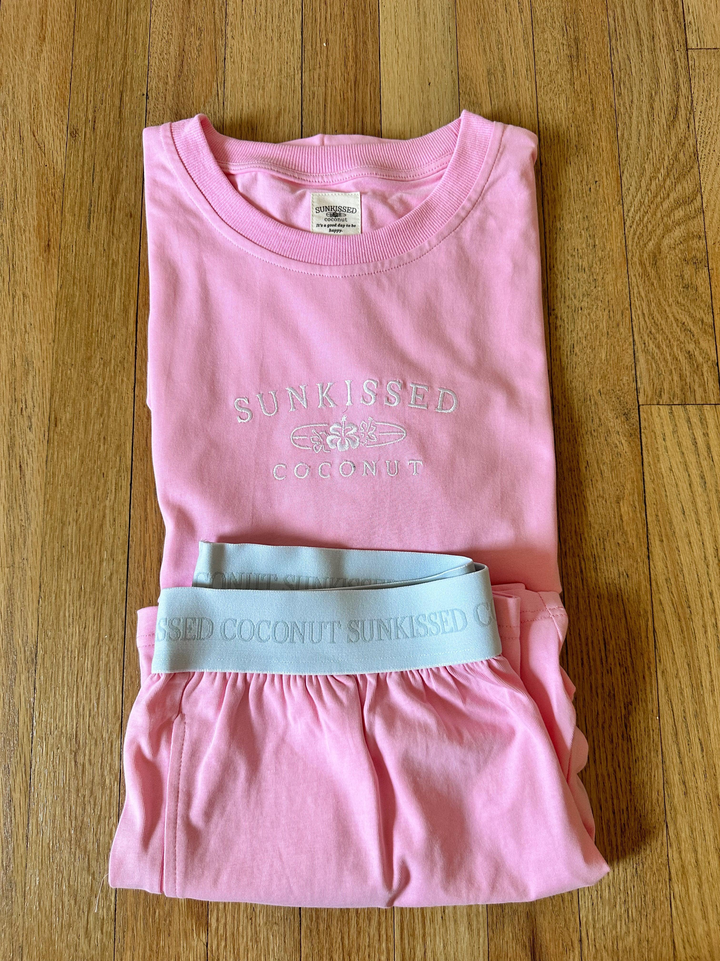 Malibu Pink Basic Watercolor Shorts Product Image