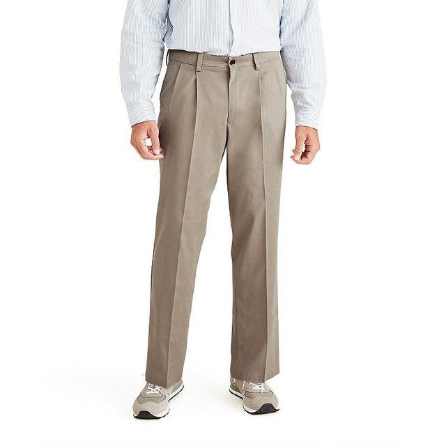 Big & Tall Dockers Stretch Easy Khaki Classic-Fit Pleated Pants, Mens Dark Beige Product Image