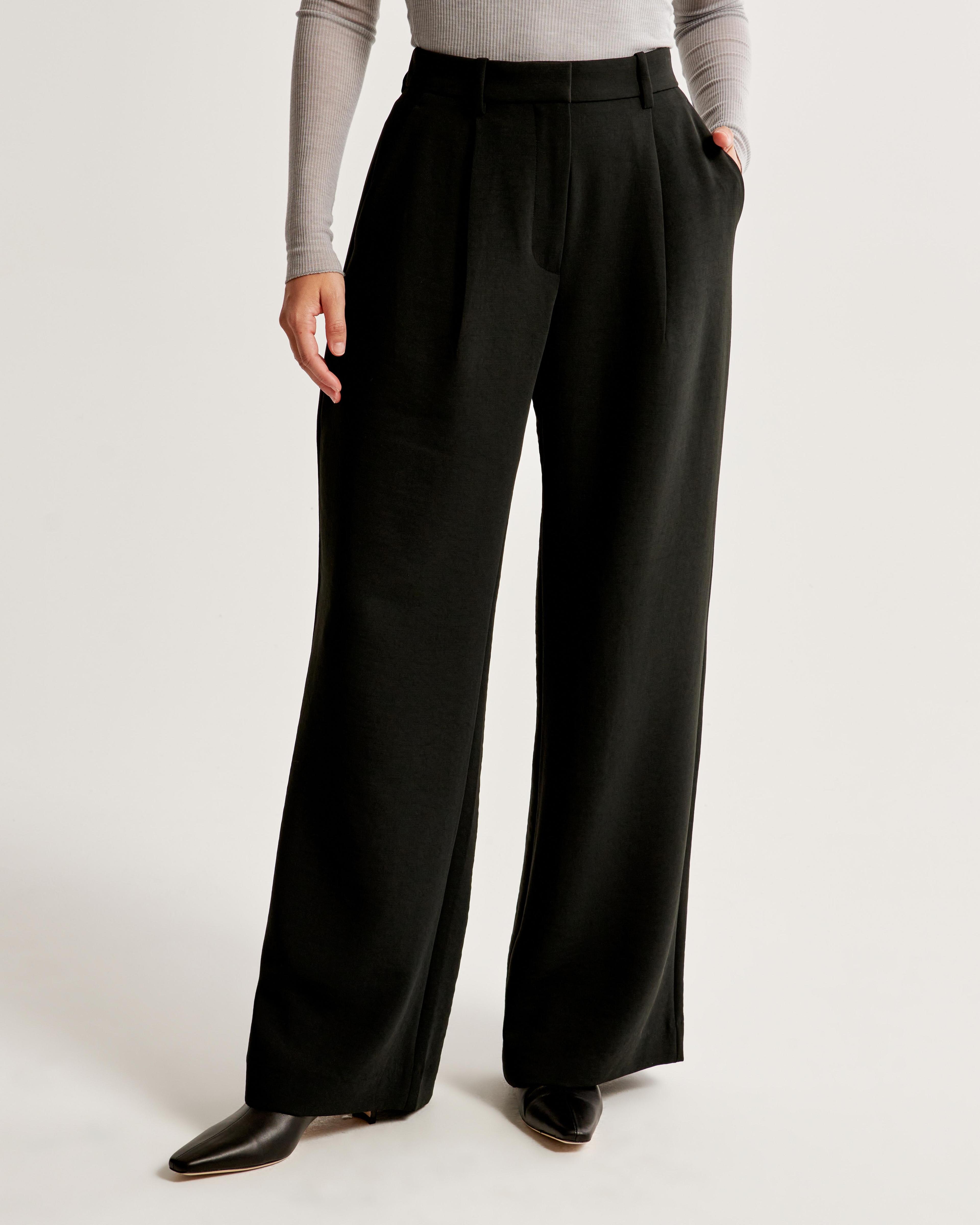 Curve Love A&F Harper Tailored Premium Crepe Pant Product Image