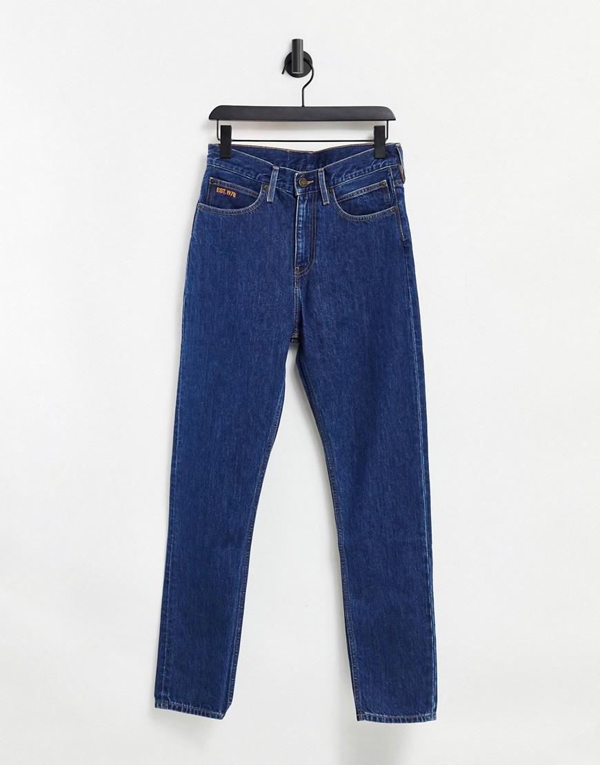 Calvin Klein EST 1978 narrow straight jeans in dark wash blue product image