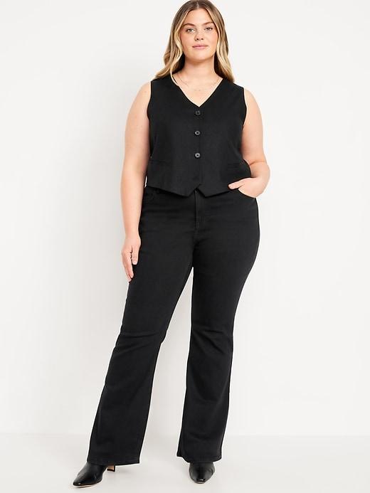 High-Waisted Wow Flare Jeans Product Image