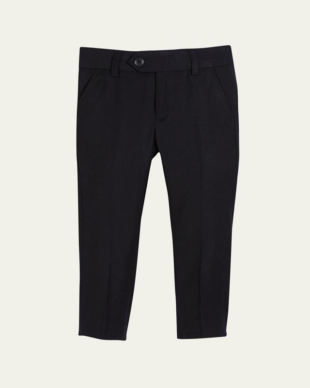 Straight-Leg Suit Pants, Navy Product Image