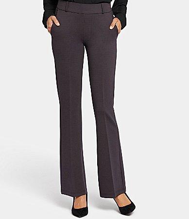 NYDJ Pull-On Flare Leg Ponte Knit Trousers Product Image