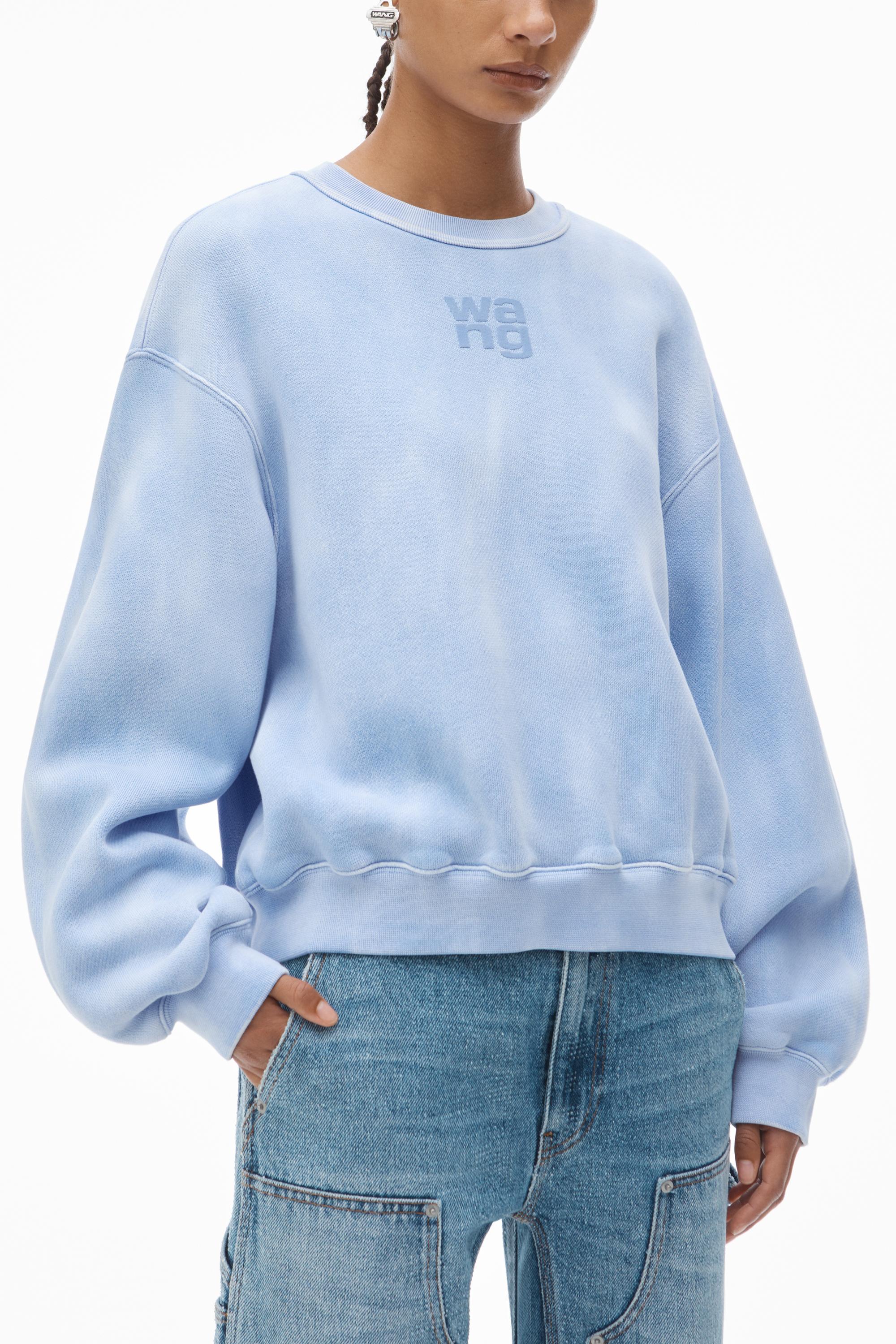 Puff Logo Sweatshirt In Structured Terry Product Image