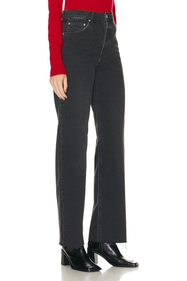 GRLFRND x Lindsi Lane Brooklyn High Rise Straight in Studio City - Black. Size 23 (also in ). Product Image