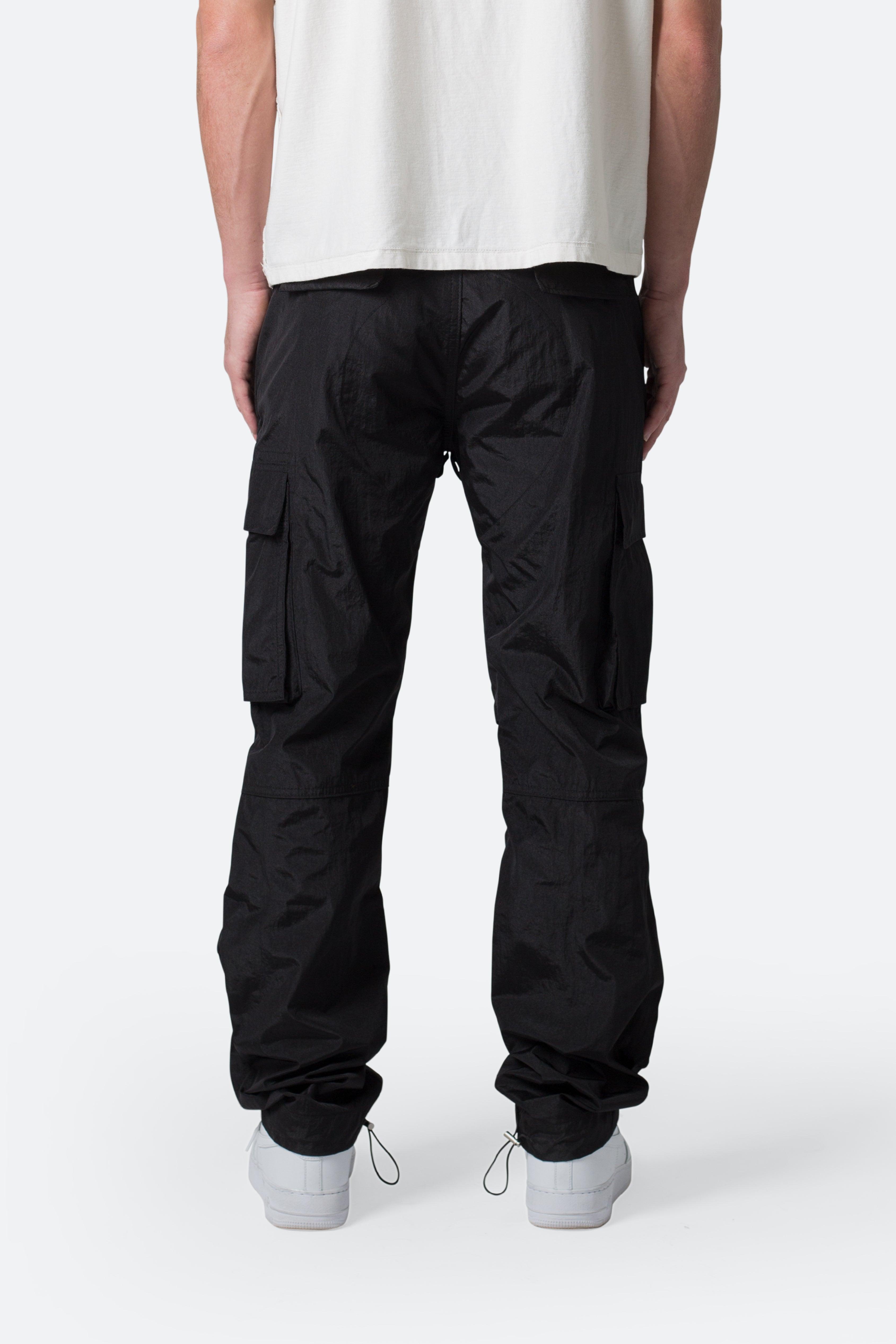 Crinkle Cargo Pants - Black Product Image