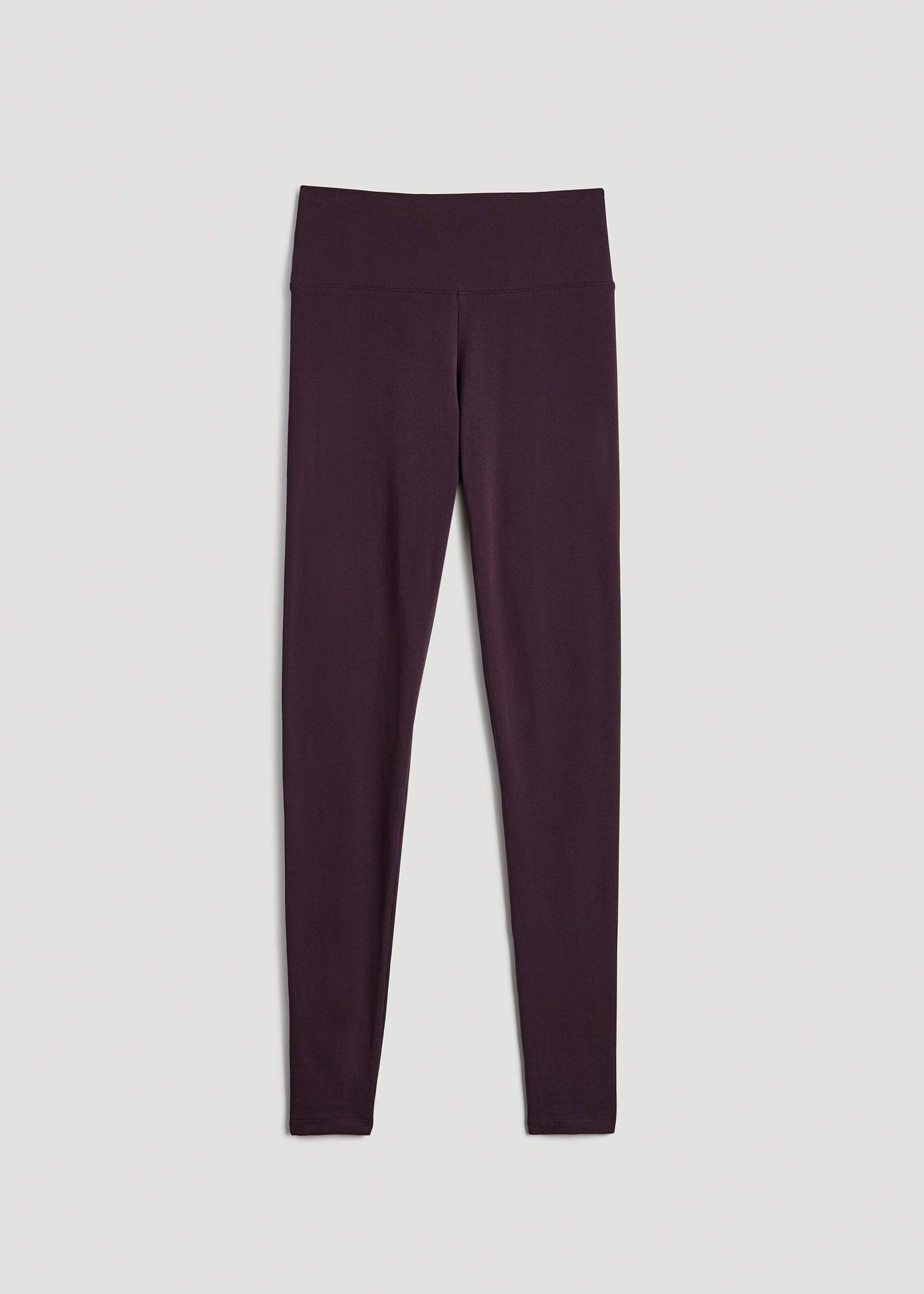 Women's Tall Cotton Leggings in Deep Purple Product Image