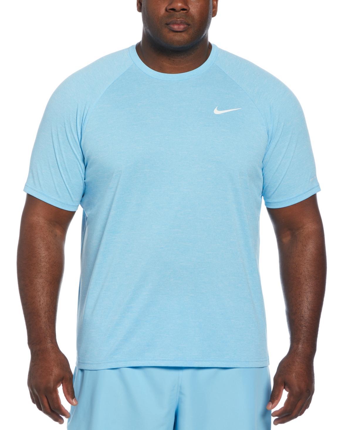 Nike Mens Big & Tall Hydroguard Moisture-Wicking Heather Rash Guard Product Image