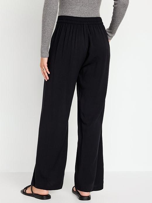 High-Waisted Playa Wide-Leg Pants Product Image