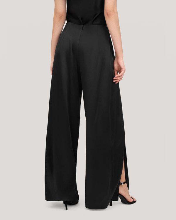 High-Waisted Silk Ginkgo Pants Product Image