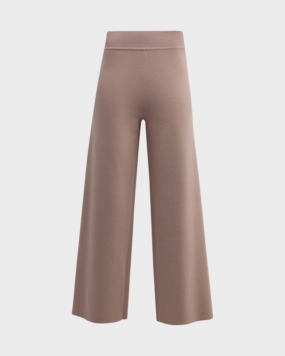 Cashmere Cropped Straight-Leg Pants Product Image