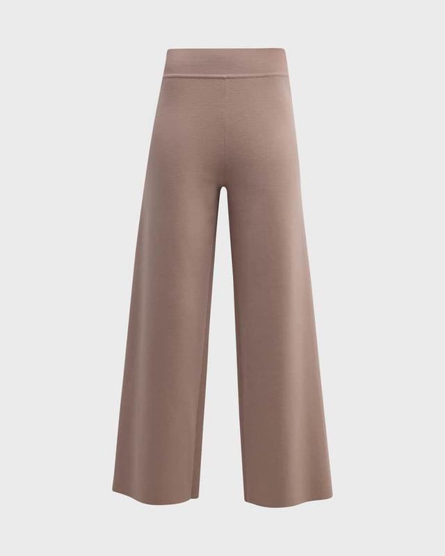 Cashmere Cropped Straight-Leg Pants Product Image