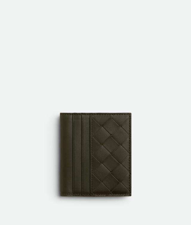 Men's Intrecciato Bill Wallet in Kaki/dark praline Product Image