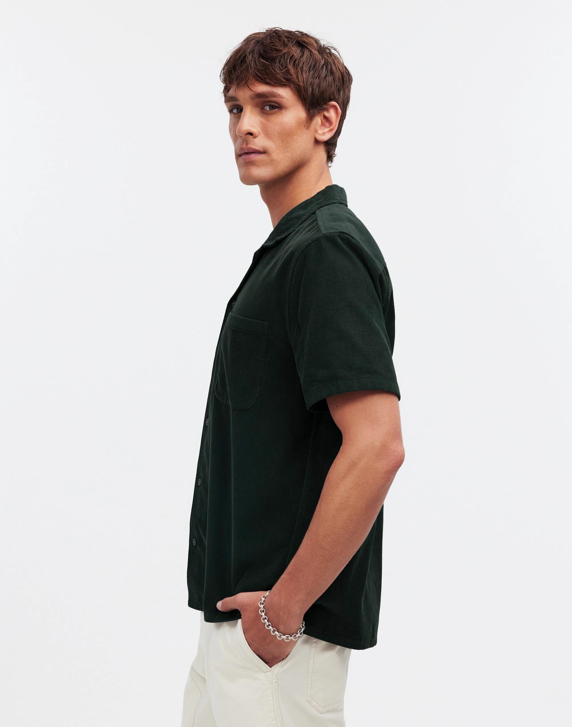 Corduroy Easy Short-Sleeve Shirt Product Image