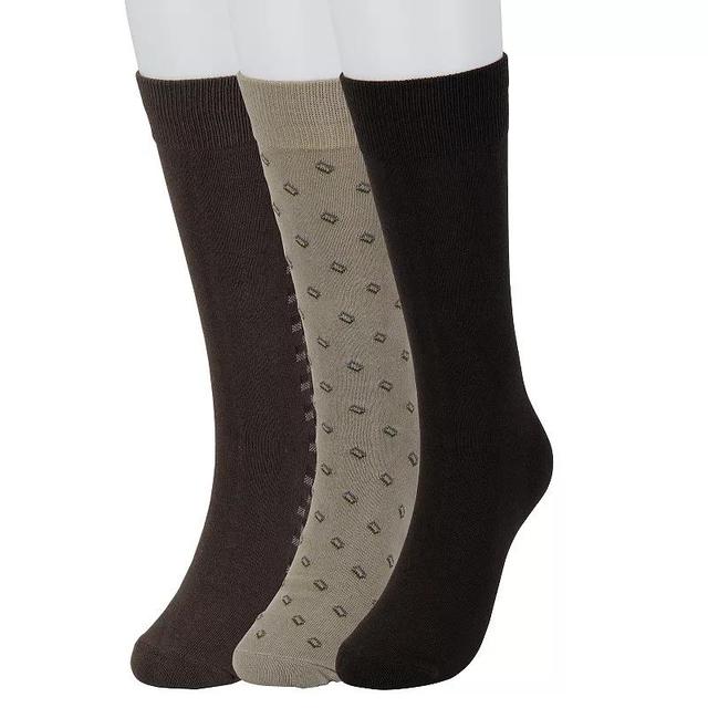 Mens Sonoma Goods For Life 3-pack Patterned Dress Socks Product Image