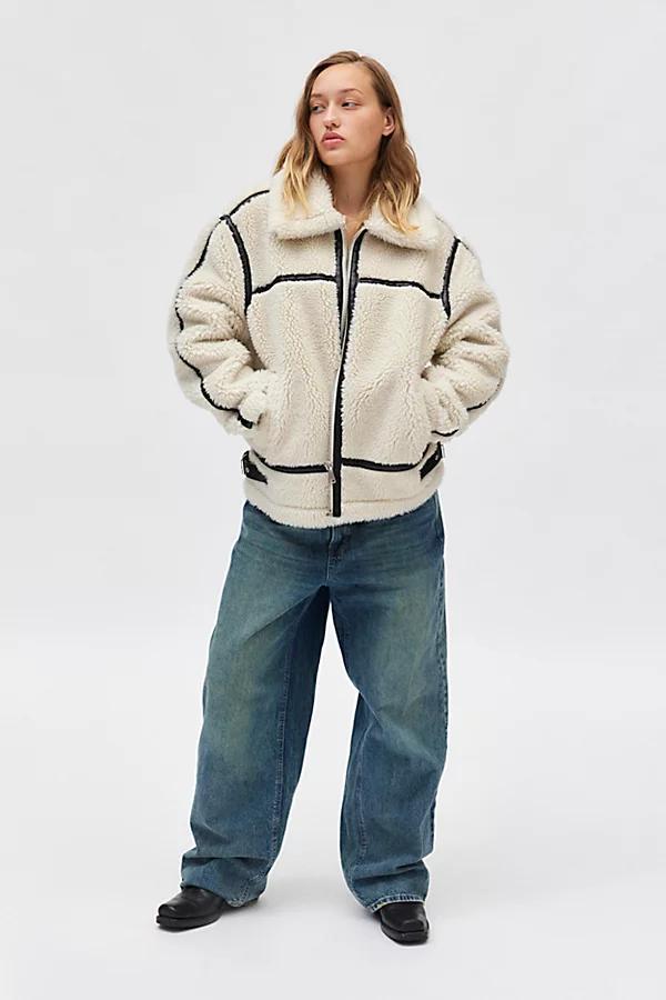 BDG Taylor Piled Fleece Aviator Jacket Womens at Urban Outfitters Product Image