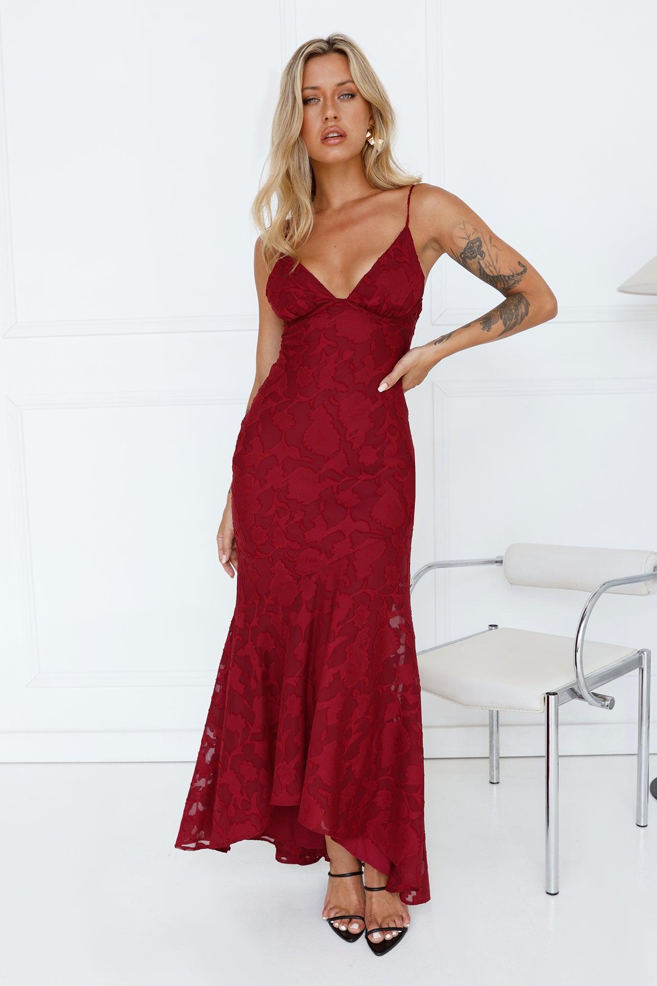 Events Countryside Maxi Dress Wine Product Image