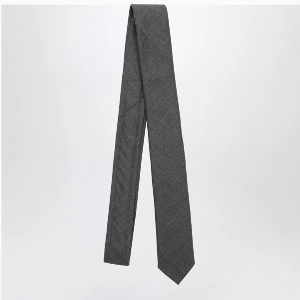 Grey Wool Tie Product Image