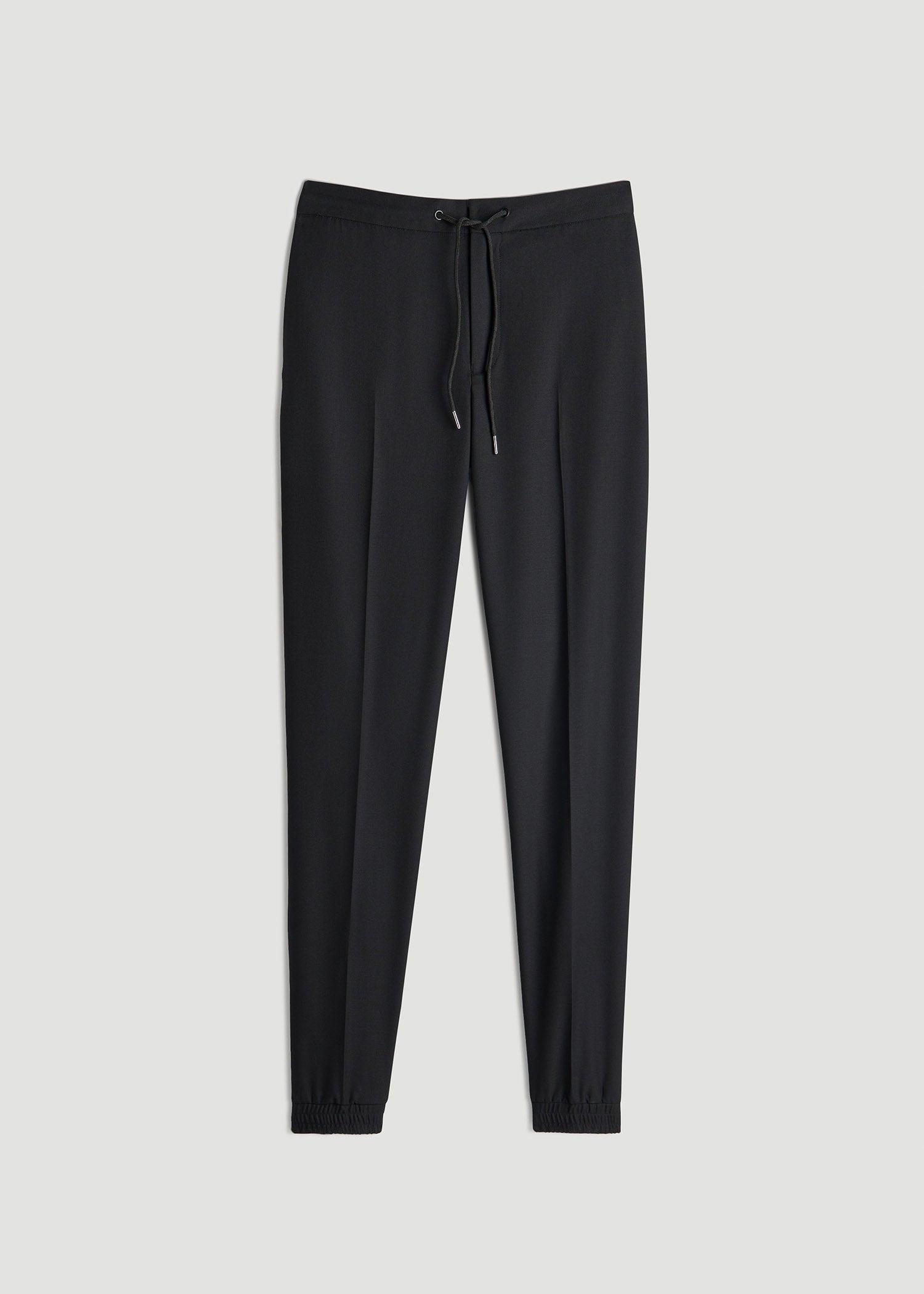 Jogger Dress Pants for Tall Men in Black Male Product Image