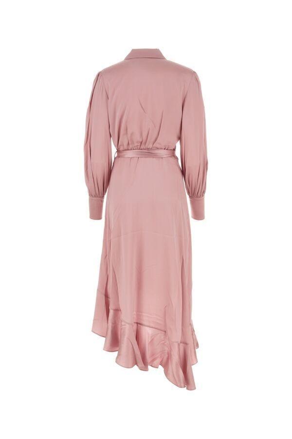 Woman Pink Silk Dress Product Image