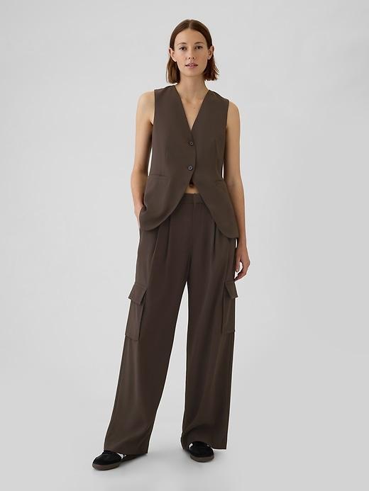 365 High Rise Cargo Pleated Trousers Product Image