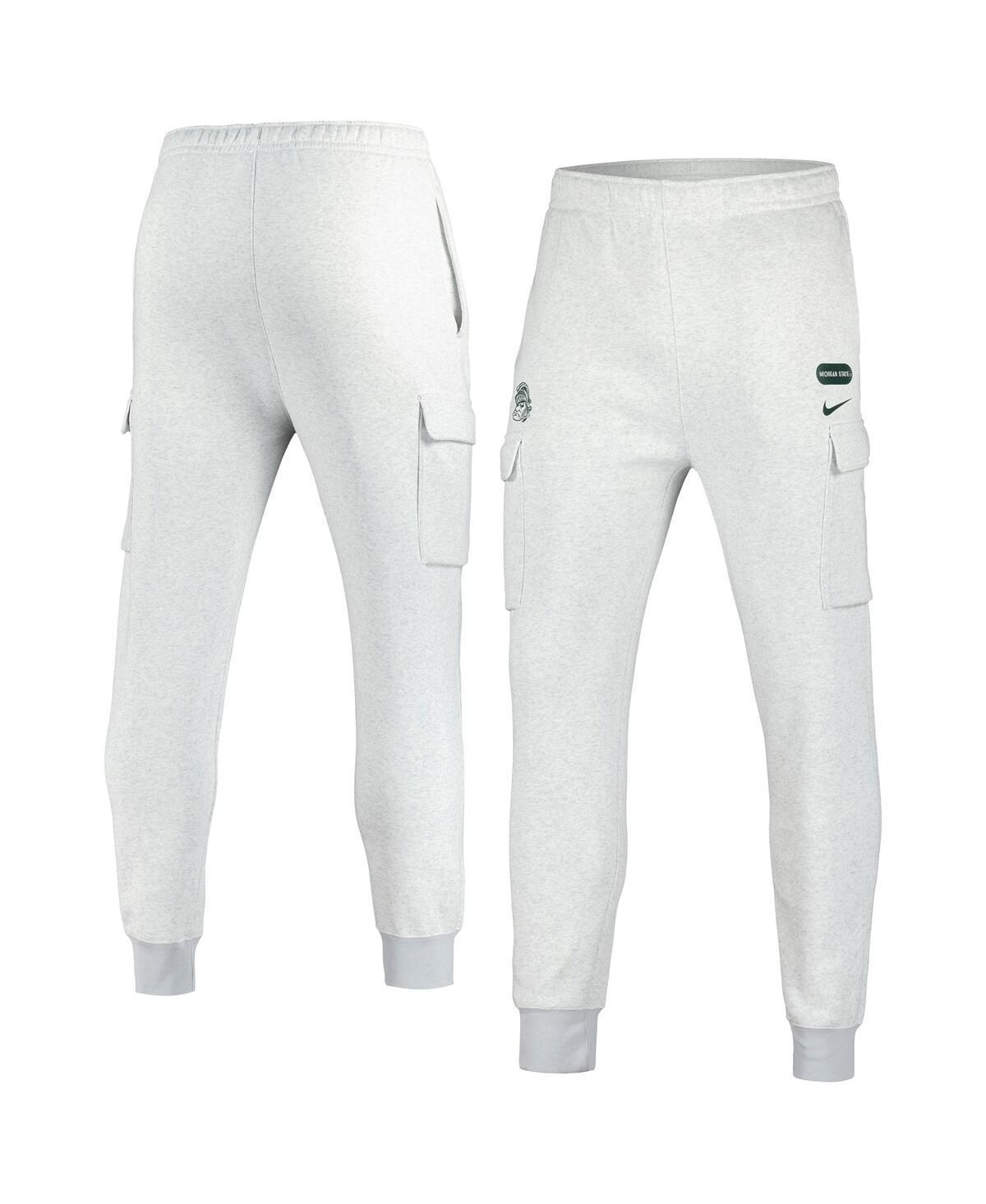 Mens Nike Heather Gray Michigan State Spartans Club Cargo Jogger Pants Product Image