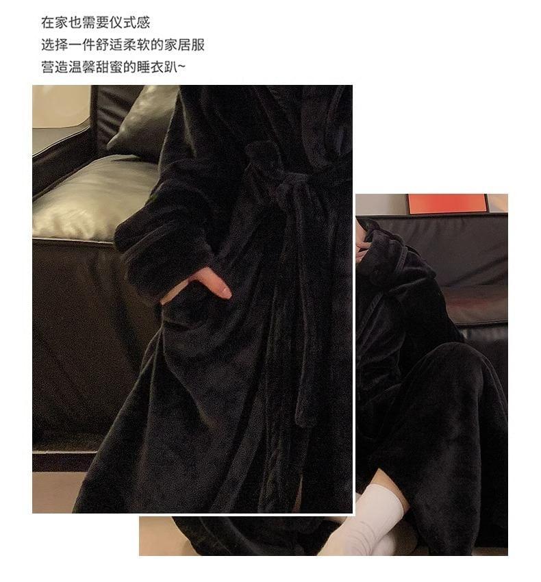 Couple Matching Plain Pajama Robe Product Image