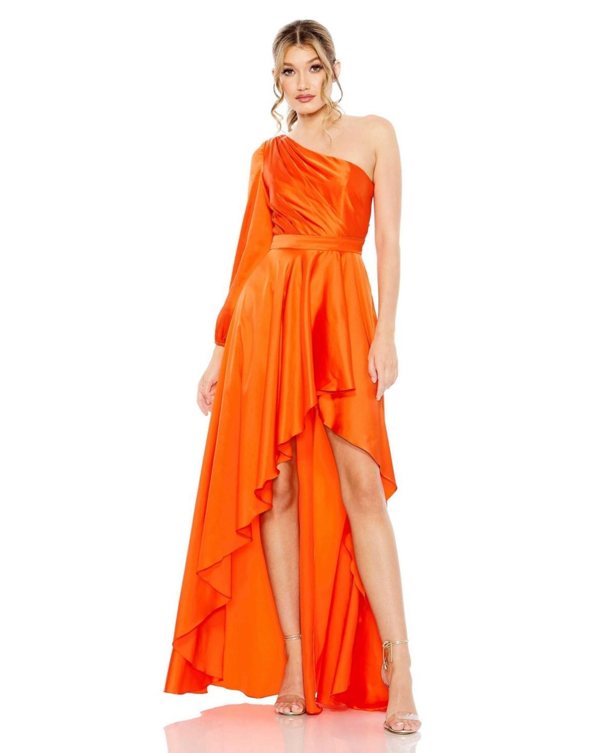 Womens Ieena High Low One Shoulder Flowy Gown Product Image